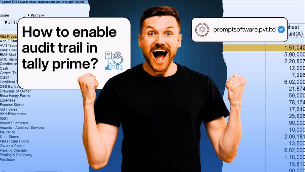 How to Enable Audit Trail in Tally Prime