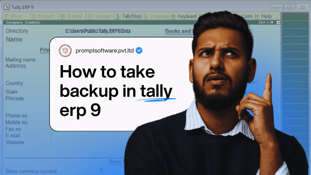Step-by-Step Guide How to Take Backup in Tally ERP 9