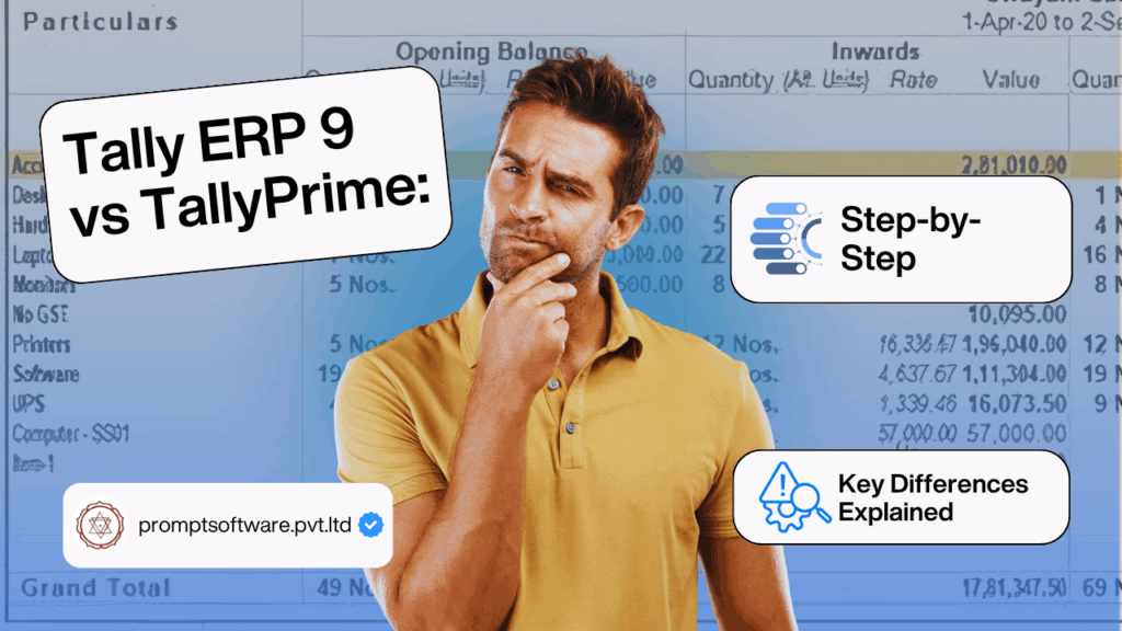 Tally ERP 9 vs TallyPrime